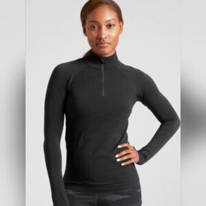 Women's Athleta Black Long Sleeve Top